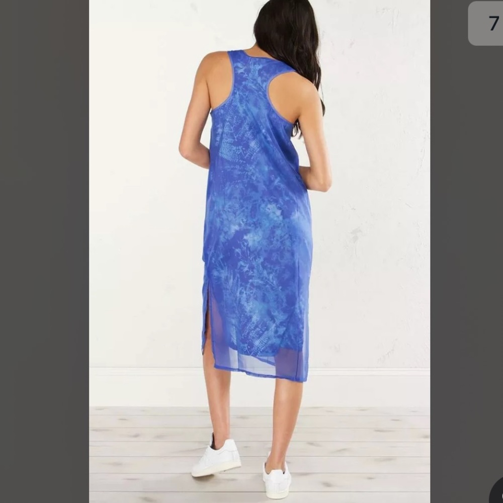 ADIDAS tank MIDI long blue dress - Picture 3 of 11